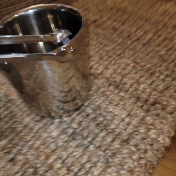 Insulated stainless steel Ice bucket w Tongs 7 .25"H Wine Chill Cooler w/ handle - Picture 10 of 16